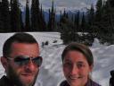 Revelstoke national park in wit tapijt.
