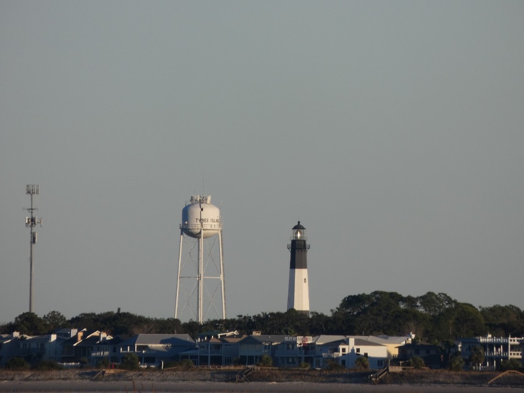 Tybee Island in de verte
