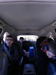 in de auto