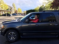 Ford Expedition voor onze rit naar Portland
