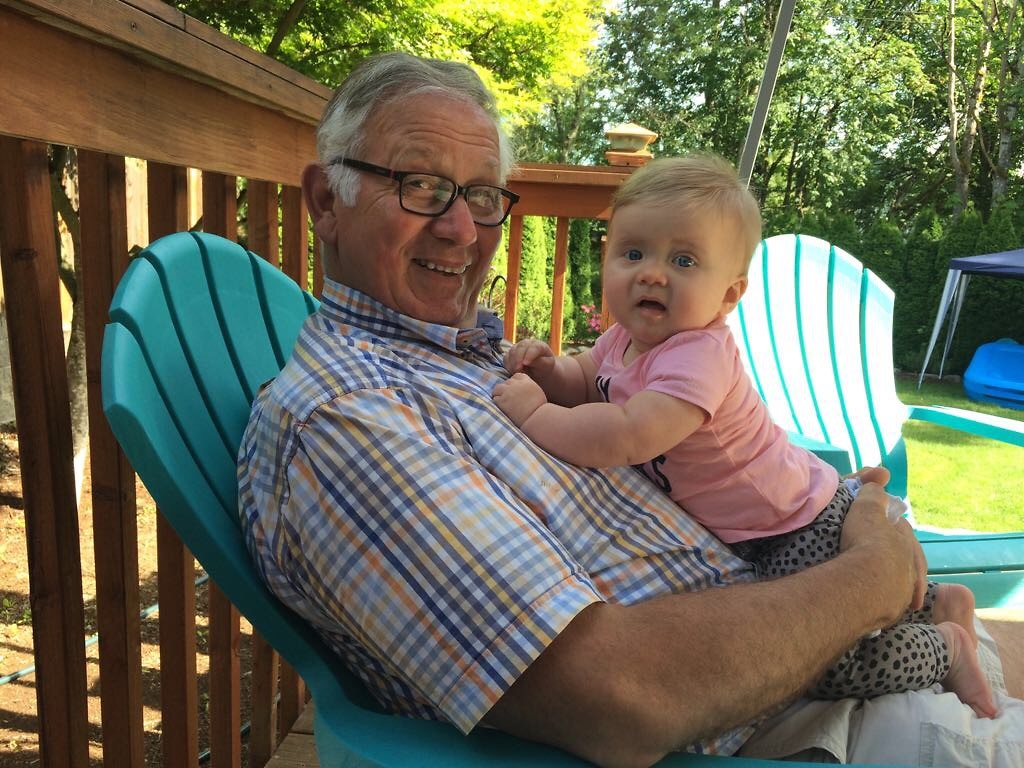 Knuffelen met opa