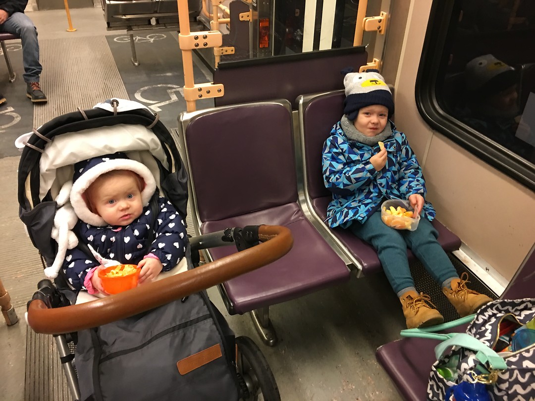 Met de trein naar de stad