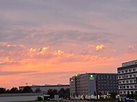 Mooie lucht en ons hotel