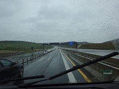 Veel wegwerkzaamheden en regen!