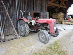 De rode Massey Ferguson 35