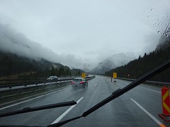 Regen en veel wegwerkzaamheden