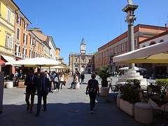 Groot plein in het hart van de stad