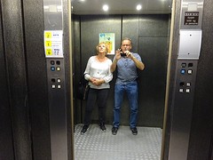 Met de lift terug
