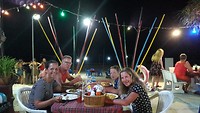 Heerlijk eten aan het strand