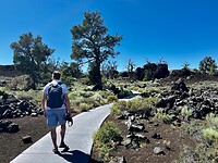 Wandeling in Craters of the Moon National Monument
