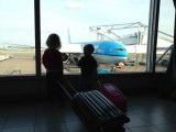 Schiphol - Wachten tot we het vliegtuig in mogen