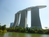Gardens by the Bay - Zicht op Marina Bay Sands