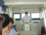 Pulau Ubin - Kapitein op de boot er naar toe