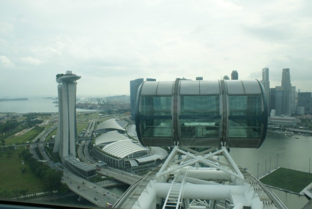 Raffles Avenue - Uitzicht Singapore Flyer