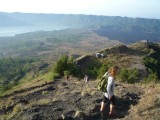 Kintamani - Berg Batur, weer naar beneden