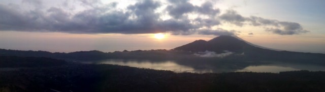 Kintamani -Berg Batur, zonsopkomst
