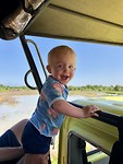 Yeahhhh in de jeep op safari!
