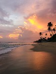Sunset Polhena beach