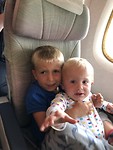 In de grote airbus van Colombo naar Dubai