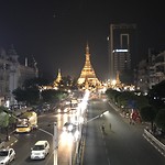 Sule Pagoda by night