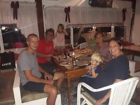 Gezellige pizza avond met Elma, Marnix en Stan