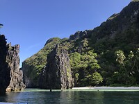 Hidden Beach in de Bacuit Archipel