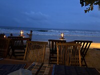 Afscheidsdiner op het strand