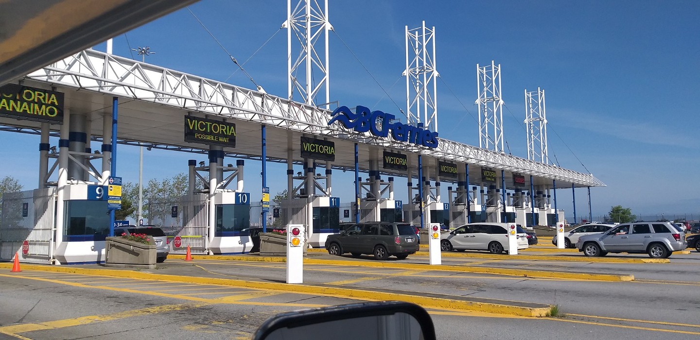 De terminals van BC Ferries Tsawwassen - Nanaimo (VCI)