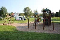 de mooie camping op steenworp afstand van Cesky Krumlov