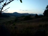 De zon gaat onder in Swaziland...