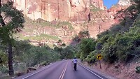 Fietsen door Zion National Park