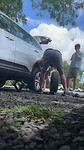 Bandenwissel in een timelaps