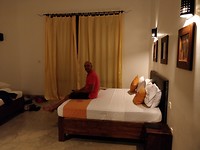 Onze hotelkamer