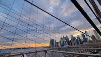 Skyline by sunset