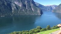 Uitzicht op Aurlandsfjord
