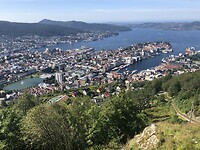 Uitzicht vanaf de berg Fløyen