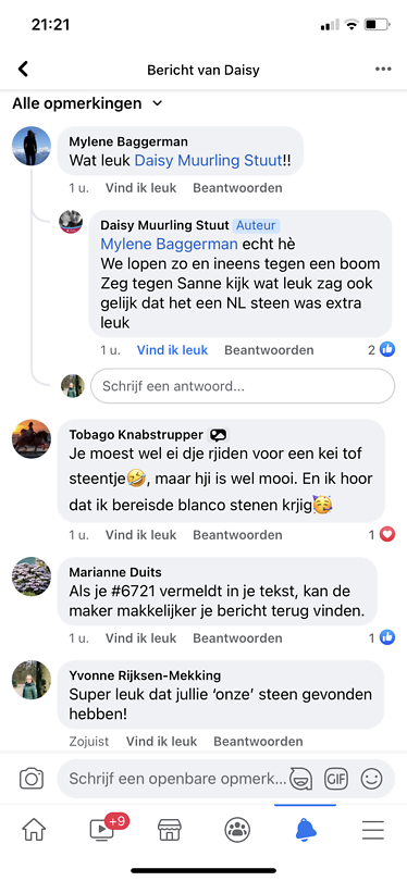 De reacties