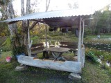 Loungeplek in Thea en Bert hun tuin