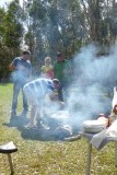 BBQ in de tuin bij Bert en Thea