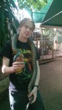 Jeroen met slang.