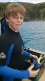 Nico in snorkel outfit!