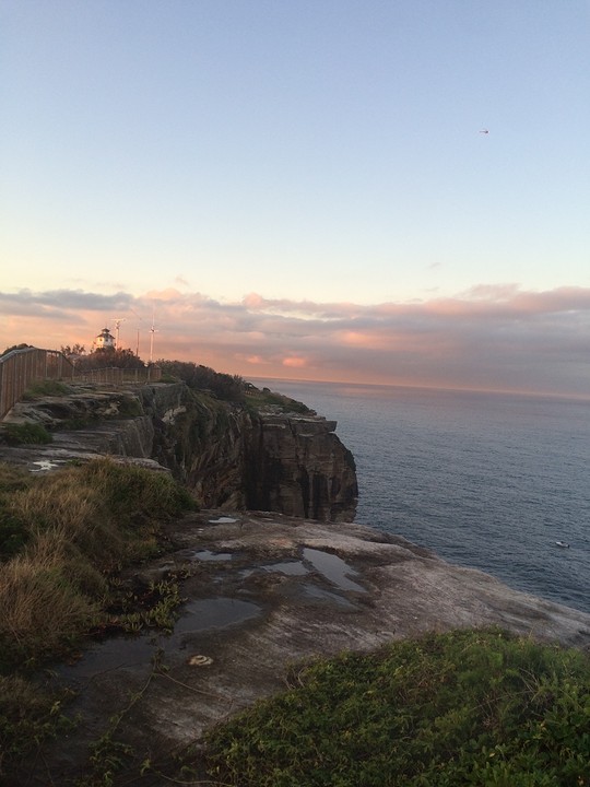 Boven aan de cliff
