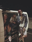 Camper, friends, Byron