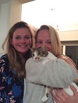 Op bezoek met Elske bij au pair familie waar ik begon jaar geleden.