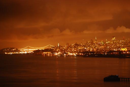 Skyline vanaf Golden gate