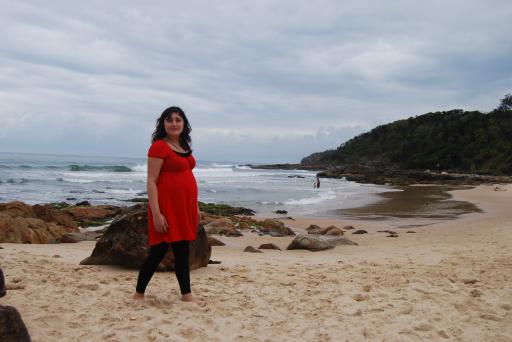 On the beach