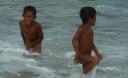 Kids in the sea