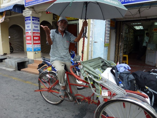 rikshaw naar m'n hostel