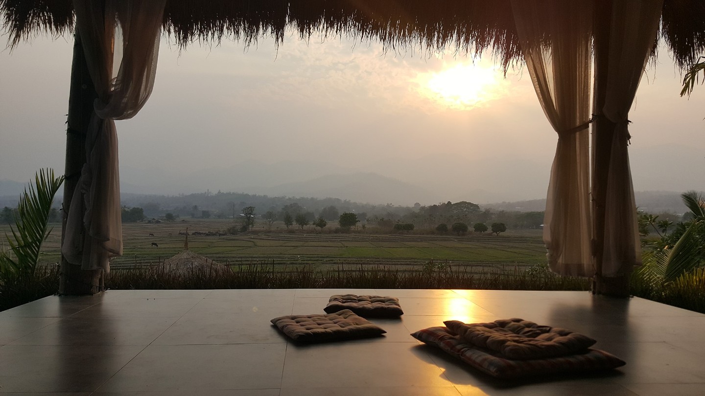 Dee Jai Backpackers hostel uitzicht!