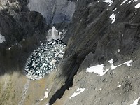 Totaal beeld ontdooid ijsmeer